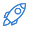 Website launch and support icon